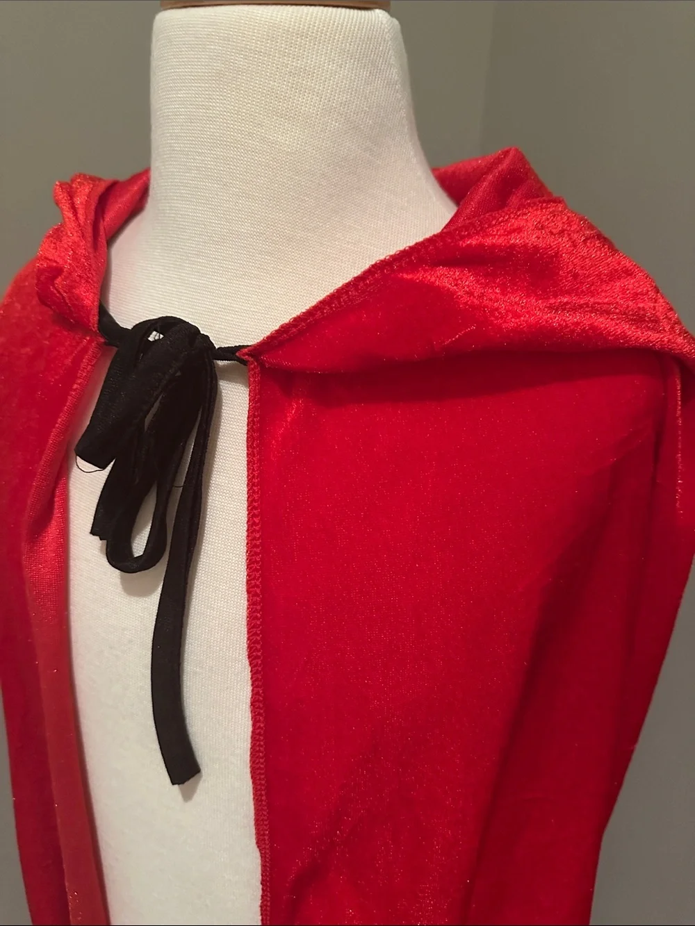 Red Hooded Cape Costume